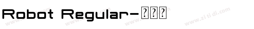 Robot Regular字体转换